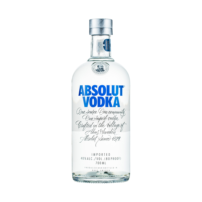 Absolut绝对伏特加原味700ml洋酒鸡尾酒基酒