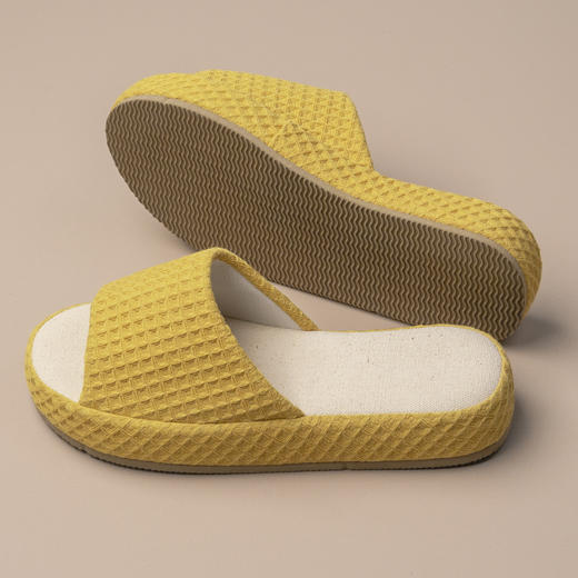 【华夫格拖鞋】华夫格拖鞋家用布艺拖鞋情侣地板地毯防水拖鞋夏季拖 商品图1