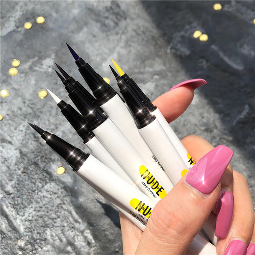 「9.9元包邮！四色可选」NNUEDWE潮色眼线笔 彩色卧蚕纤细笔头易上色防水不易晕染眼线笔彩妆 商品图0