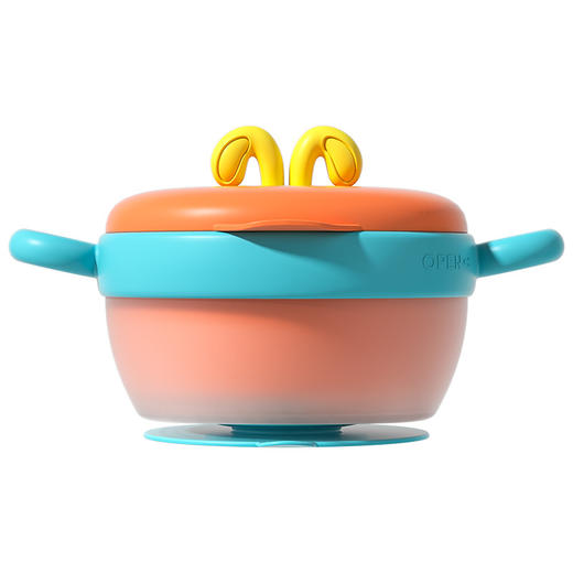 【儿童辅食碗！控温小精灵】宝宝注水家用保温碗 316不锈钢 婴幼儿辅食儿童餐具 防摔吸盘碗-QQ 商品图4