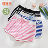 雅黛丽睡裤女款2024新款春夏棉质透气短裤可外穿条纹休闲家居服女 商品缩略图0