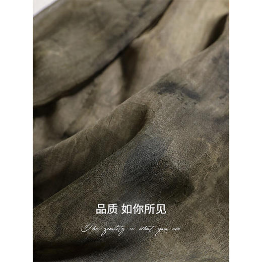 COCOBELLA新中式老钱风炒色晕染背心裙A摆连衣裙附吊带裙FR7059 商品图4