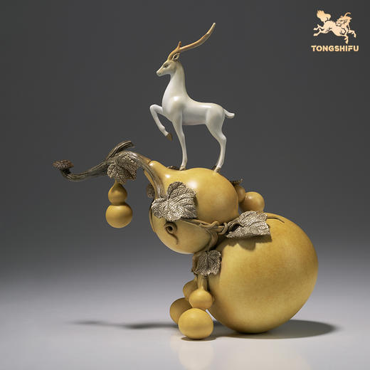 铜师傅《福禄福禄》新国风 葫芦工艺品摆件 家居客厅装饰品摆件 商品图2