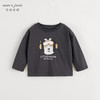 马克珍妮男童小狗涂鸦宽松长袖T恤儿童上衣2024年秋装新款241000 商品缩略图2