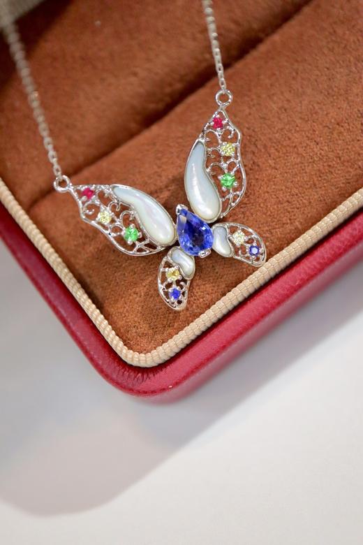 0.456ct 蓝宝石项链 商品图1