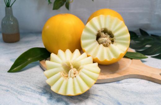 民勤金红宝沙漠蜜瓜 清甜脆爽 多汁如蜜 瓜香浓郁 商品图0