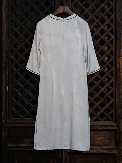 STJINGx凯喜雅x故宫|千里江山奥黛玥霖上衣-影青(不退不换) 商品图4