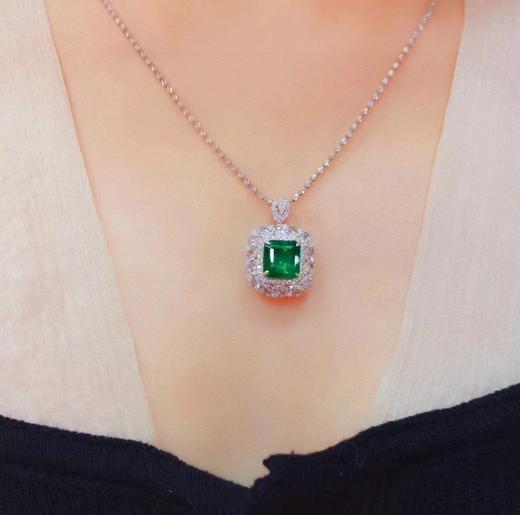 2.9ct 祖母绿戒指吊坠 商品图4