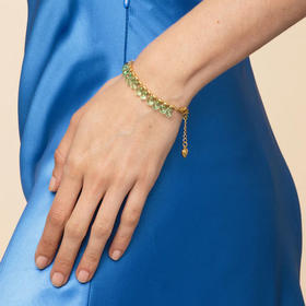 订购6周到｜Annele-Minty Mojito-薄荷绿 金色 手链［芬兰设计师］