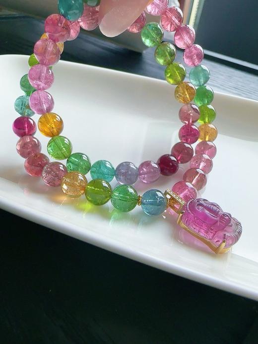 33.82g 6mm 碧玺手链 商品图5