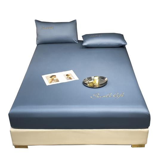 【A类母婴级面料 健康睡眠】冰丝床笠三件套 抗菌防螨 可裸睡面料 冰丝凉感 轻氧舒适 凉爽透气 商品图4