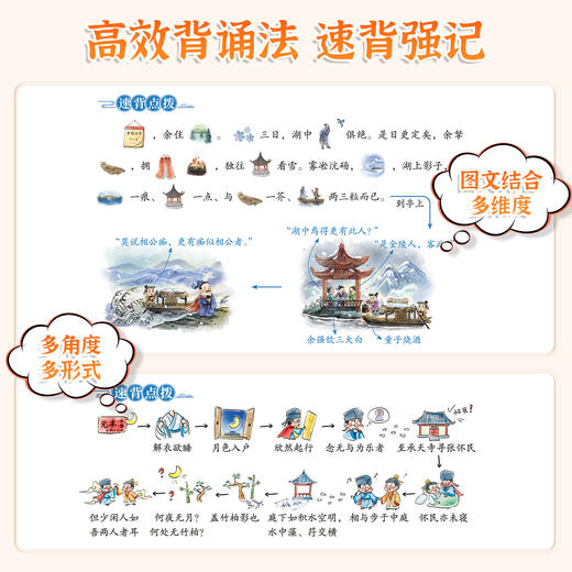 【斗半匠】初中必背古诗词和文言文人教版全解一本通 商品图2