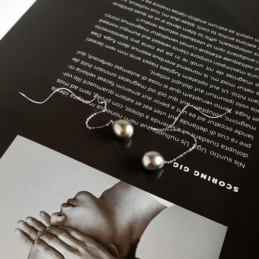 【天然正品】AU750白金镶天然10*11MM大溪地近无暇海水珍珠耳环100724NJS33 商品图3