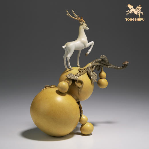 铜师傅《福禄福禄》新国风 葫芦工艺品摆件 家居客厅装饰品摆件 商品图3