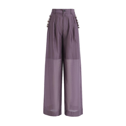 MAISON COVET 订珠装饰夏日长裤 商品图10