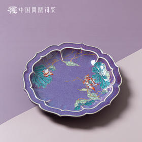 问鼎钧瓷宝相壶承（绘画）