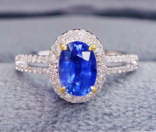 1.2ct 蓝宝石戒指 商品图0