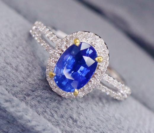 1.2ct 蓝宝石戒指 商品图1