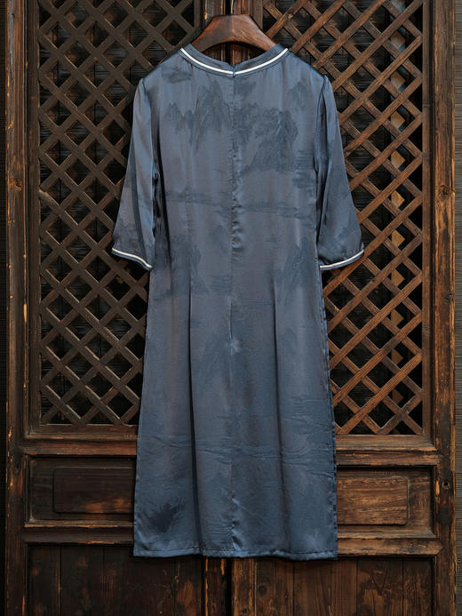 STJINGx凯喜雅x故宫|千里江山奥黛玥霖上衣-青雀头黛(不退不换) 商品图4