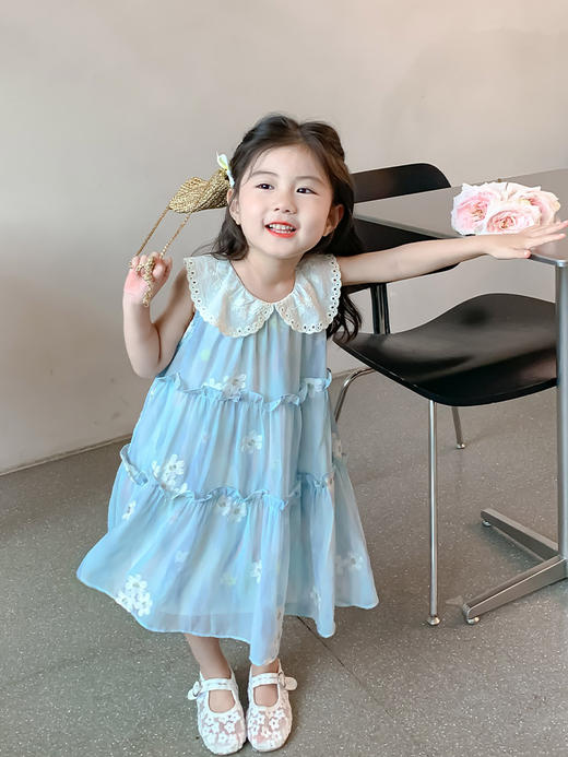 【YW】无忧购儿童韩系公主洋气背心碎花连衣裙X9083（截单后7天发货)25年清仓捡漏 商品图2