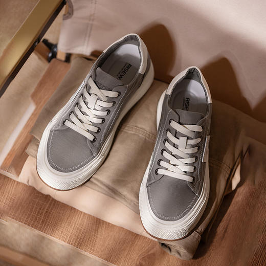 增高鞋男6厘米休闲板鞋内增高男鞋男士帆布鞋透气百搭运动 商品图1