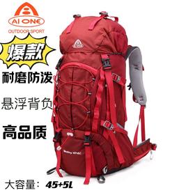 【秒杀！25新色】艾王 50L 轻悬浮户外徒步登山包休闲双肩包多功能运动双肩包多日出行KA-8053