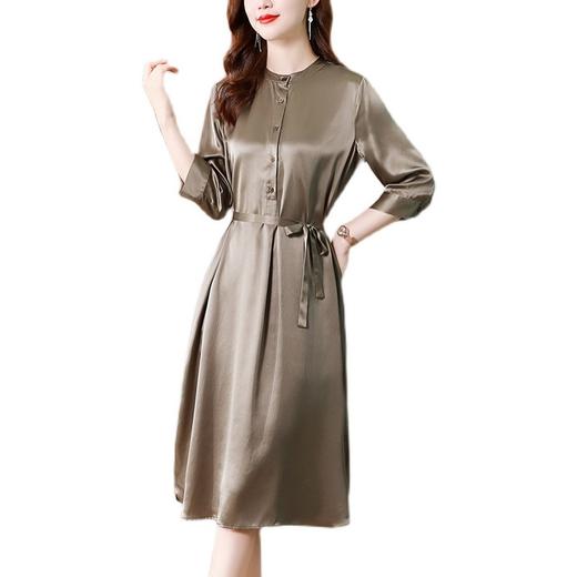 【高品质轻奢感❗️夏季妈妈连衣裙】修身版型，不挑身材优雅真丝连衣裙，轻奢感丝绸醋酸缎面妈妈，母亲节好礼L新年礼盒年货礼盒 商品图4