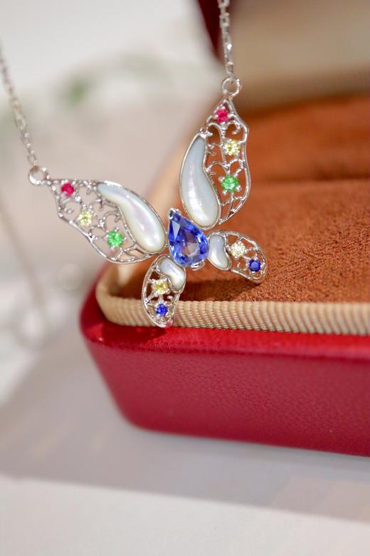 0.456ct 蓝宝石项链 商品图3