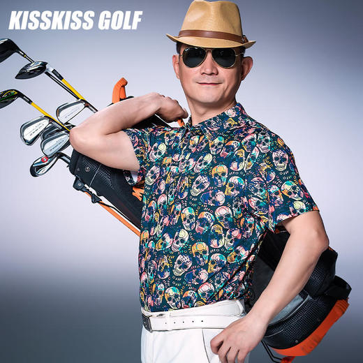 奥地利KKG男士印花短袖Polo衫活动期间买2件发3件 商品图6