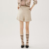 谜底休闲短裤女2024秋新品通勤风百搭棉麻亲肤透气裤子243MK1077 商品缩略图2