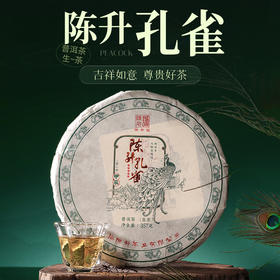 陈升号 2024年陈升孔雀357g（生茶）