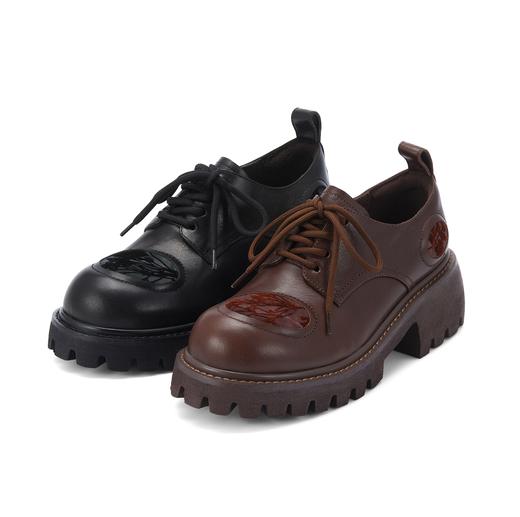 westory春秋新款时尚优雅深口单鞋气质百搭平底乐福鞋女W24CM74781 商品图0