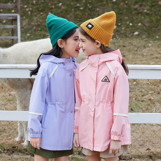 笛莎Deesha 童装女童外套2024新款时尚冲锋衣外套 商品图2