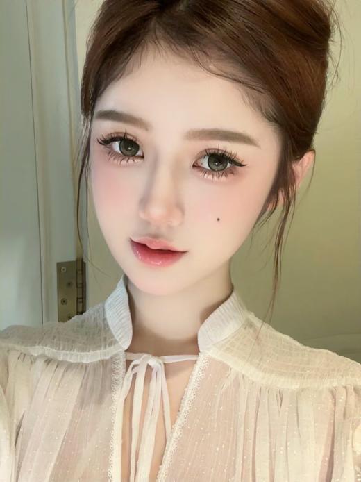 Jellydoll 日抛 玉蓝青花 14.5mm 青褐棕色 一盒十片 有月抛 商品图4