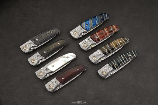 三希堂  现代刀系列  猛犸小折  未开刃 商品图1