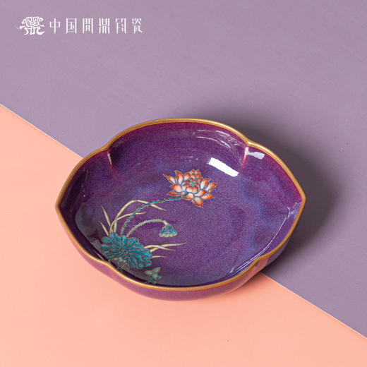 问鼎钧瓷嘉叶壶承（绘画） 商品图0