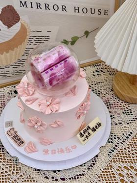 惊喜玻璃球蛋糕