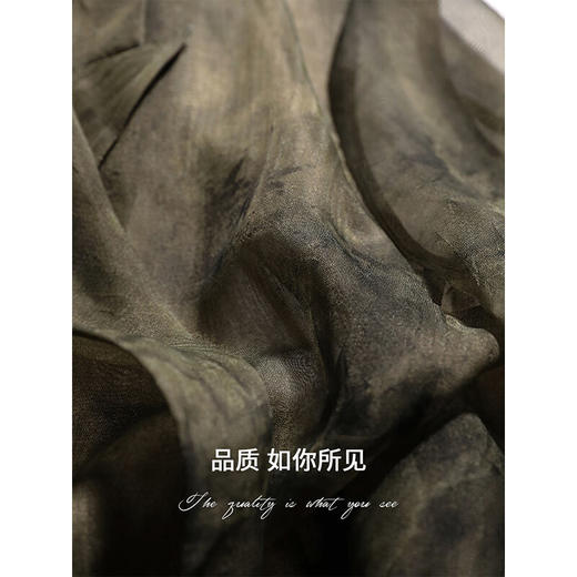 COCOBELLA新中式老钱风炒色晕染西装春夏微透视西服外套SI3030 商品图4