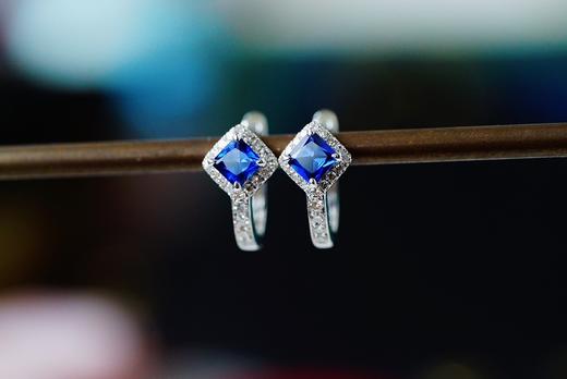 0.5ct 蓝宝石耳扣 商品图0