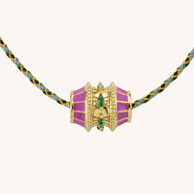 北京仓｜MYA-BAY-FUCHSIA-玫红色 珐琅 转运珠 项链［比利时设计师］