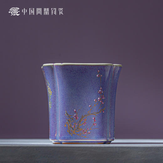问鼎钧瓷笔筒(绘画) 商品图1
