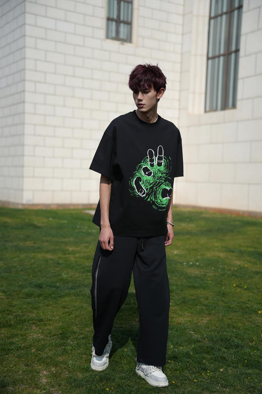 S422412207抽象印花短袖T恤 商品图5