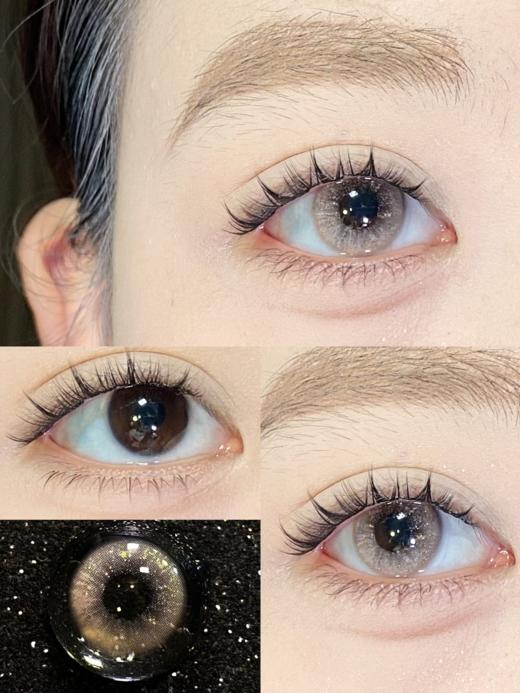 woolilens半年抛 14k玫瑰金/24k纯金 14.2mm 灰棕/金棕 拍下即为一副两片 商品图4