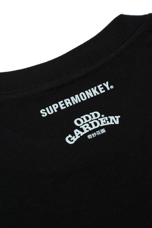 超级猩猩奇妙花园联名款T恤 黑/白 春夏 潮流 商品图12