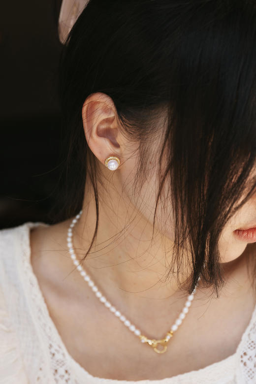 珍珠系列——喵星人系列项链耳环，淡水珠加母贝！ 商品图11