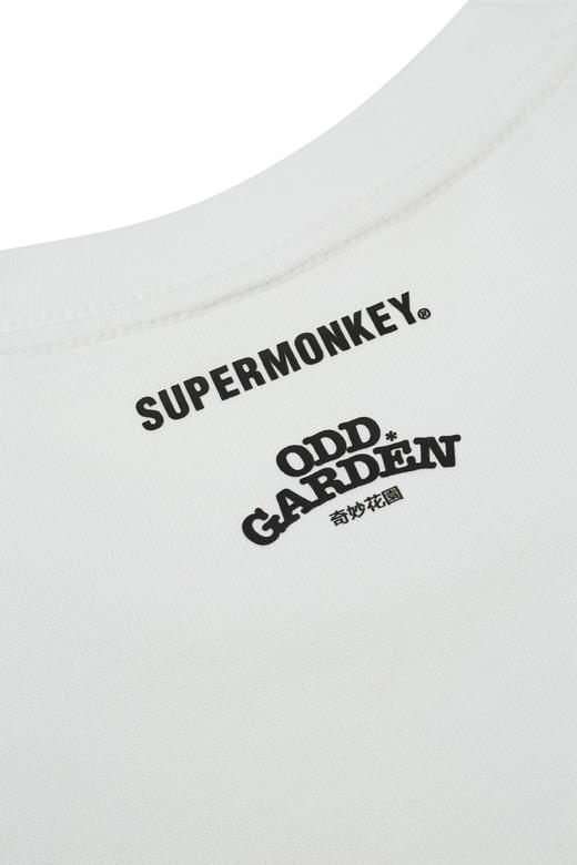 超级猩猩奇妙花园联名款T恤 黑/白 春夏 潮流 商品图11