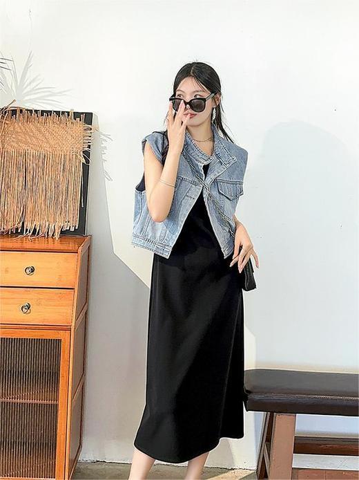 一件衣服就🉑穿四季❗巨巨巨减龄百搭！【AILISCOCO港味牛仔马甲】复古时髦又舒服，随便穿都好看🥰真的不要太爱了！ 商品图2