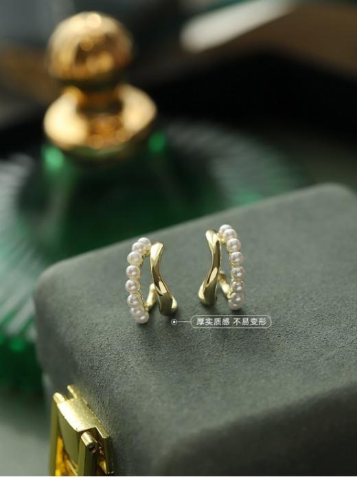 人间富贵花❗️美到不像话❗️绝美走心耳钉😍永不踩雷款【CHESAY施华洛珍珠双层耳钉】 商品图4