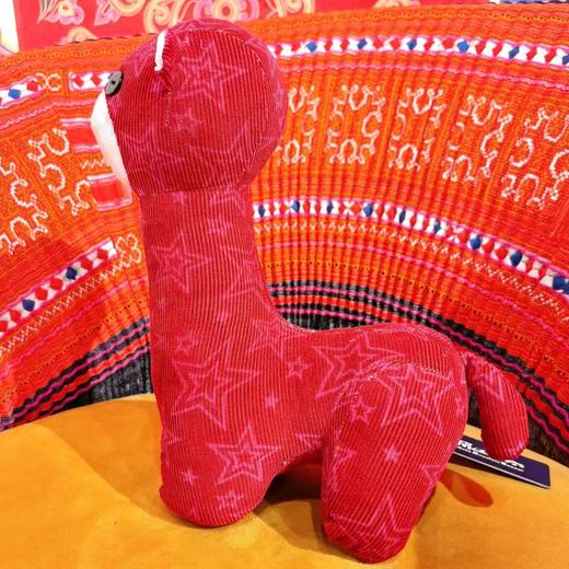 深山集市 羊驼花布手工玩偶 30*20CM 随机花色发货 商品图3