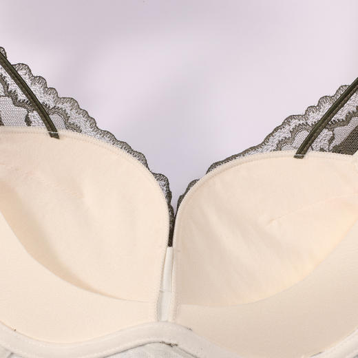 都市丽人调整型内衣舒软挺塑塑身文胸蕾丝中厚塑身内衣3/4杯四排扣LJT1M1 商品图10